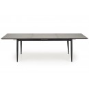 Стол обеденный HALMAR CHARLES серый мрамор/черный 180-260/90